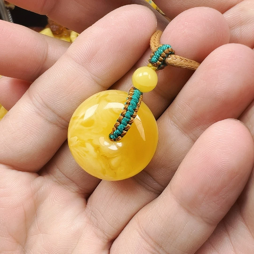 蜜蜡未镶嵌珠宝奇石唯**平安扣