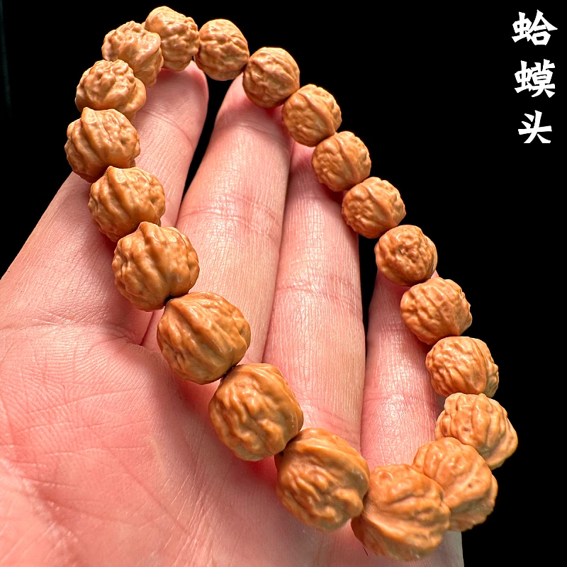 小尺寸文玩蛤蟆头核桃精品猴头手串男款盘玩高端土豪原生态雕刻
