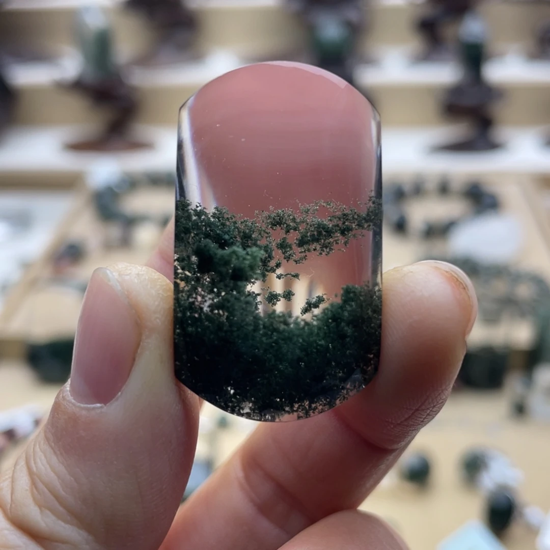 颈饰水晶未镶嵌绿幽灵无事牌