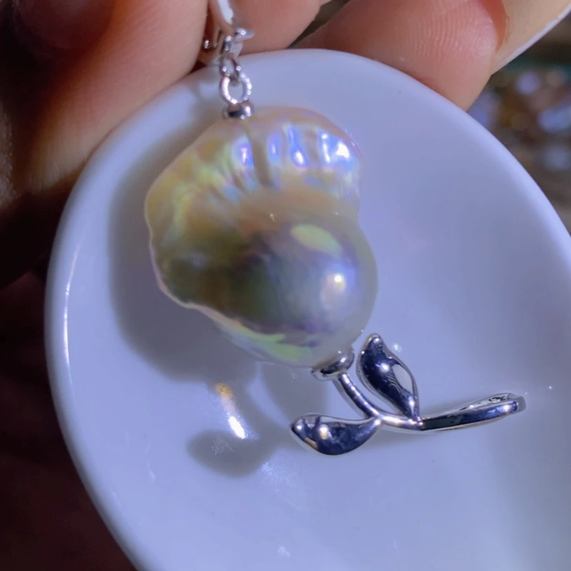 【闪购商品】淡水珍珠天然珍珠（微瑕）合金