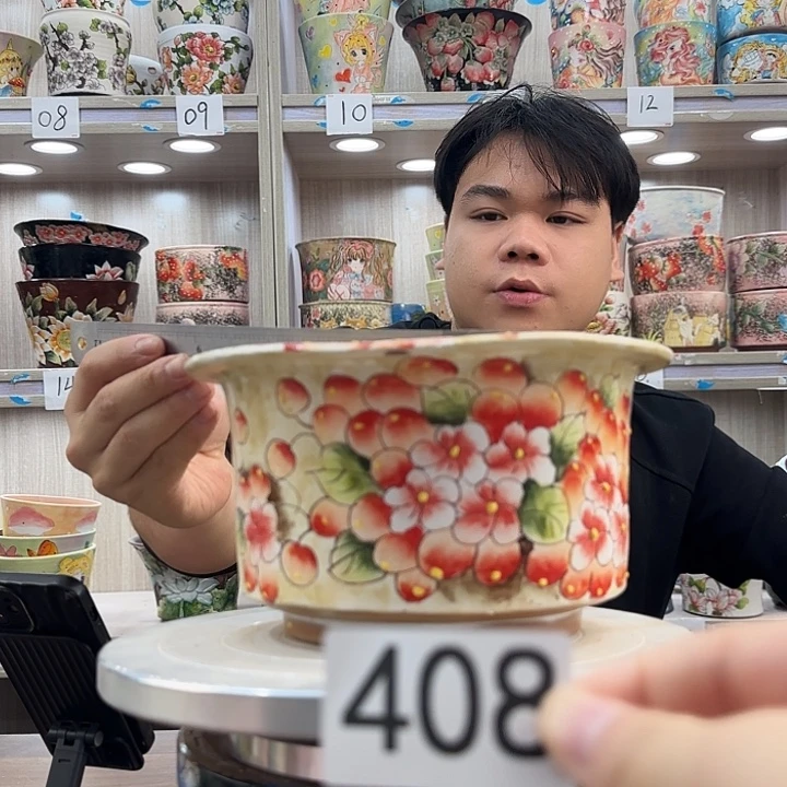 紫砂花盆瑕疵瑕疵408