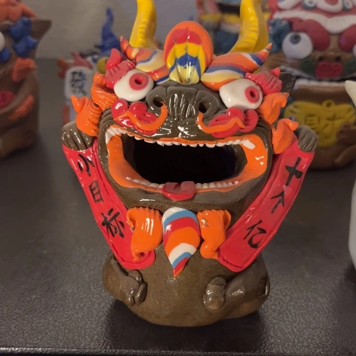 泥塑波**奇纯手工茶宠摆件