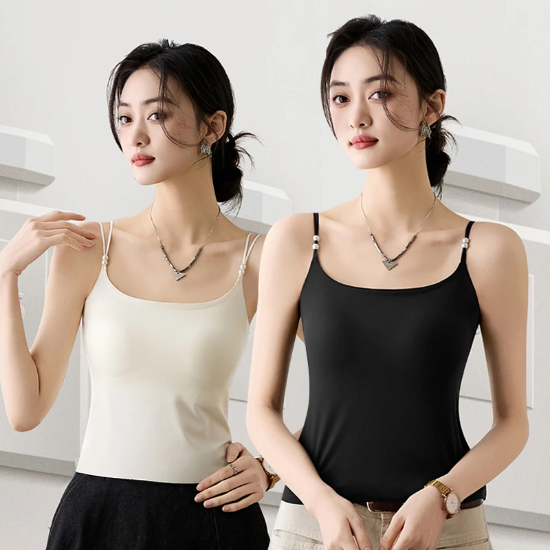 山茶花香氛 + 玻尿酸+10A抗菌+凉感系数 ！胸垫一体式养护型美背！