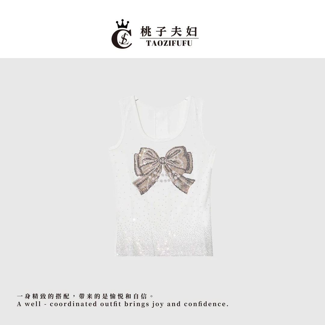 【TAOZIFUFU/潮品设计】A79053新款洋气百搭休闲背心