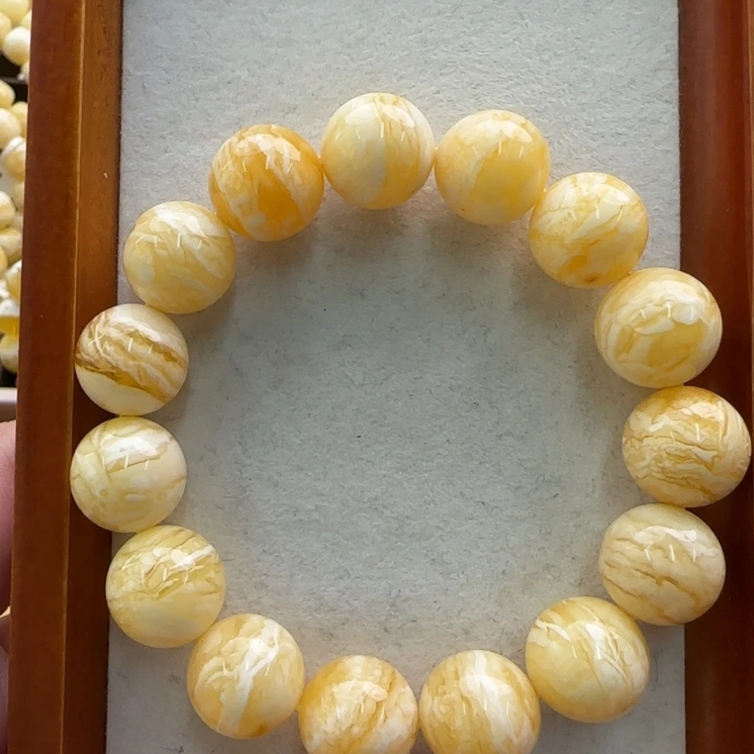 琥珀未镶嵌手链蜜蜡手串