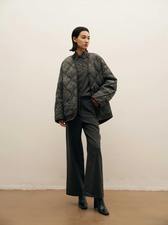 新中式国风复古气质高级感短款休闲宽松显瘦羽绒服外套 QX-2001