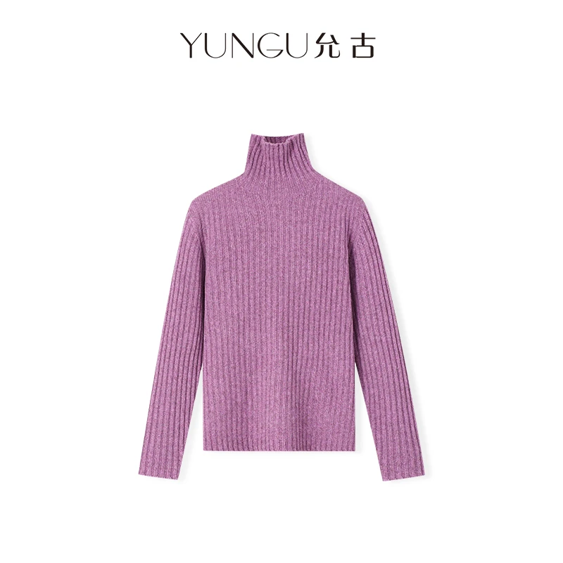 YUNGU允古【布拉格】牦牛绒·绵羊毛高领百搭打底针织衫冬季保暖上衣