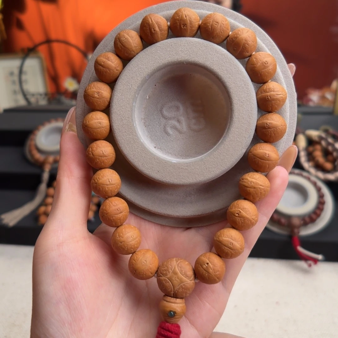 手串凤眼菩提13m m铁籽单圈素串货头