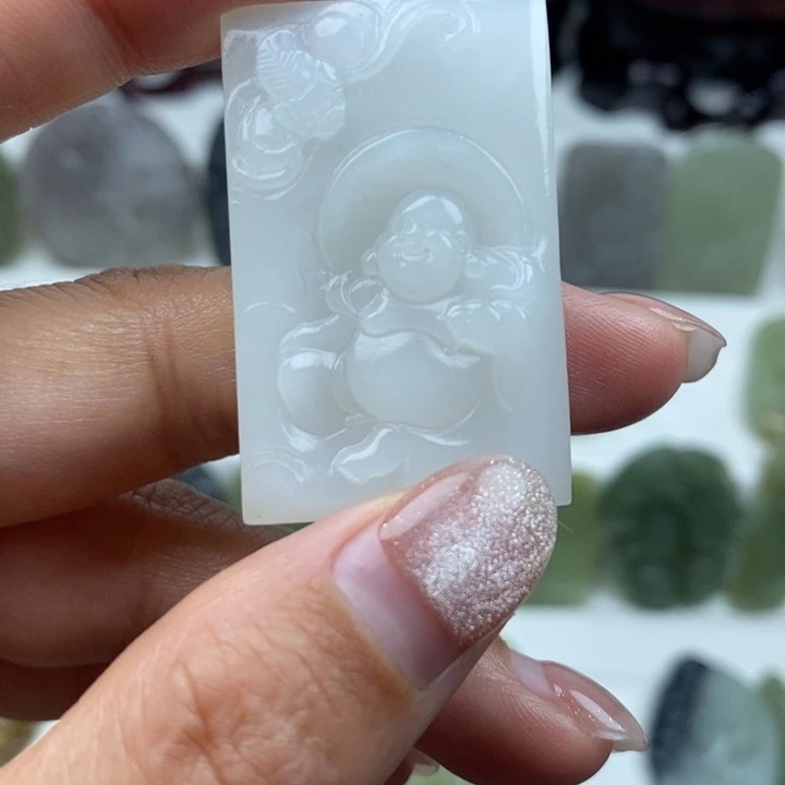 和田玉未镶嵌颈饰55