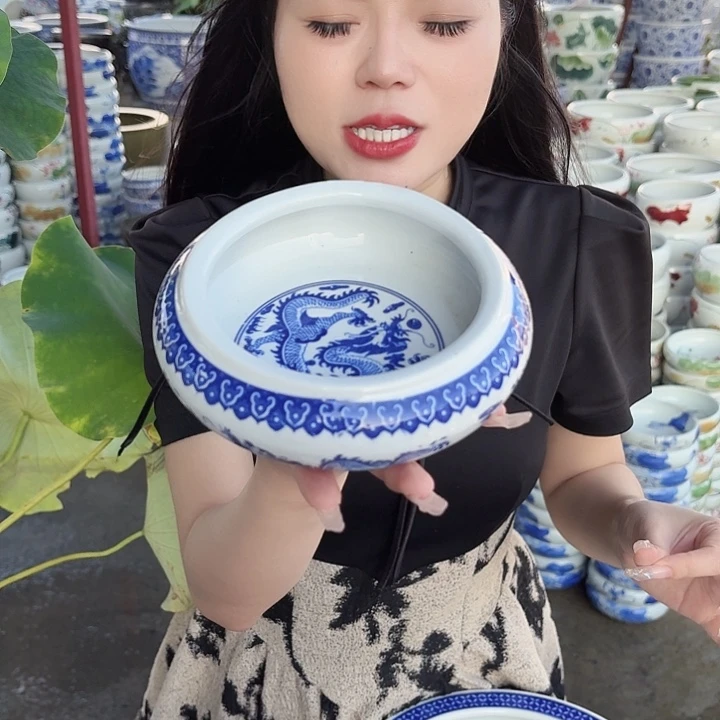 瓷片口径13厘米 高度6厘米