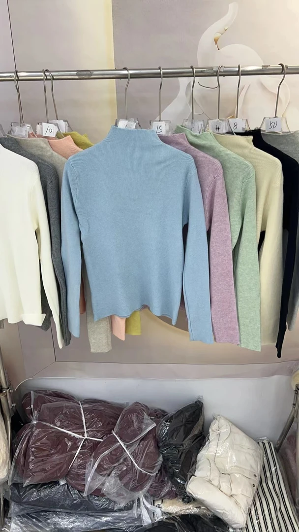 春季新款优雅百搭长袖针织上衣