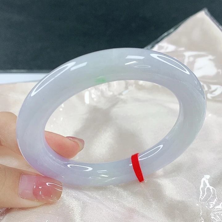 翡翠未镶嵌手镯圈56，04205