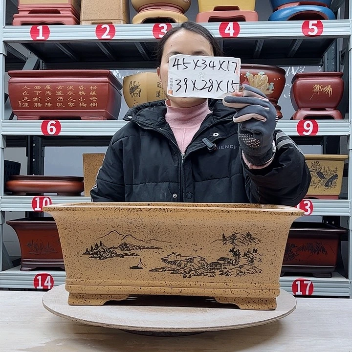 紫砂花盆紫砂花盆