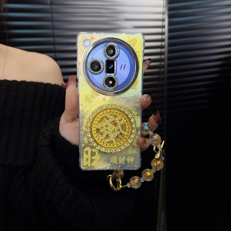 适用oppofindx7手机壳新款findx7ultra套findx7pro暴富个性转盘女