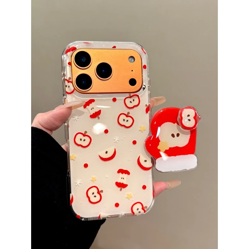 适用苹果iphone17promax个性手套16pro简约15支架14ins韩风手机壳