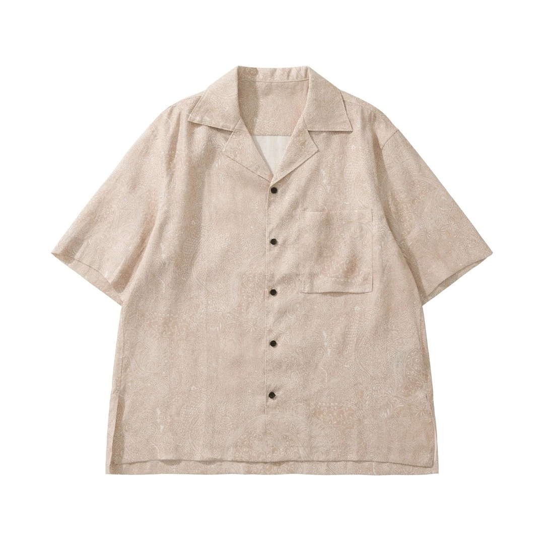 OGOG TIMELESS"LP复古保龄球衫"25S/S 宽松开翻领短袖上衣