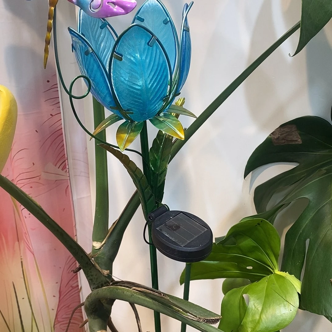有机玻璃百合花地插