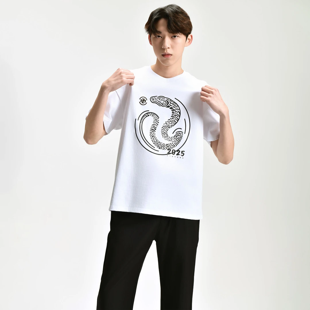 ZMOH国风新中式纯棉重磅短袖T恤印花高端设计师联名春夏秋打底衫