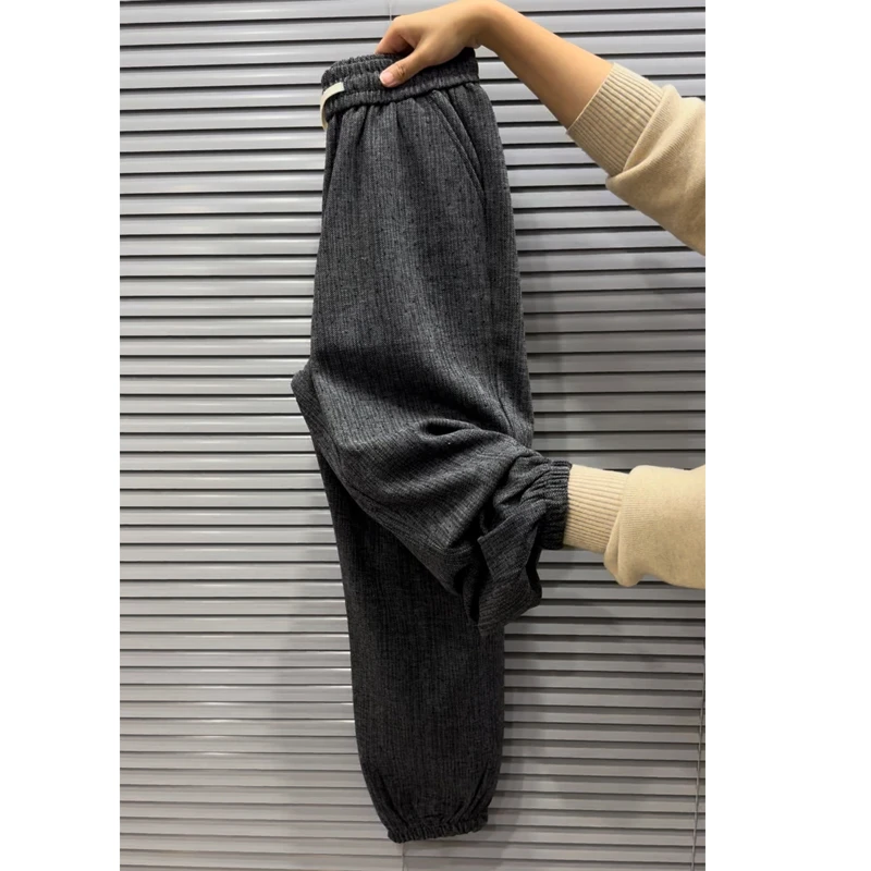 2025春季亮闪九分哈伦裤女时尚束脚洋气休闲裤气质运动裤潮流