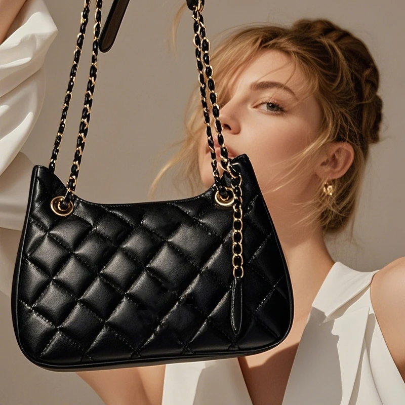 31nano 油蜡羊皮链条包 时尚百搭斜跨腋下