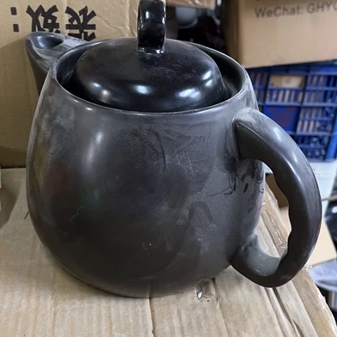微瑕，明火，口径23厘米，高度15烧水壶底部有点脏