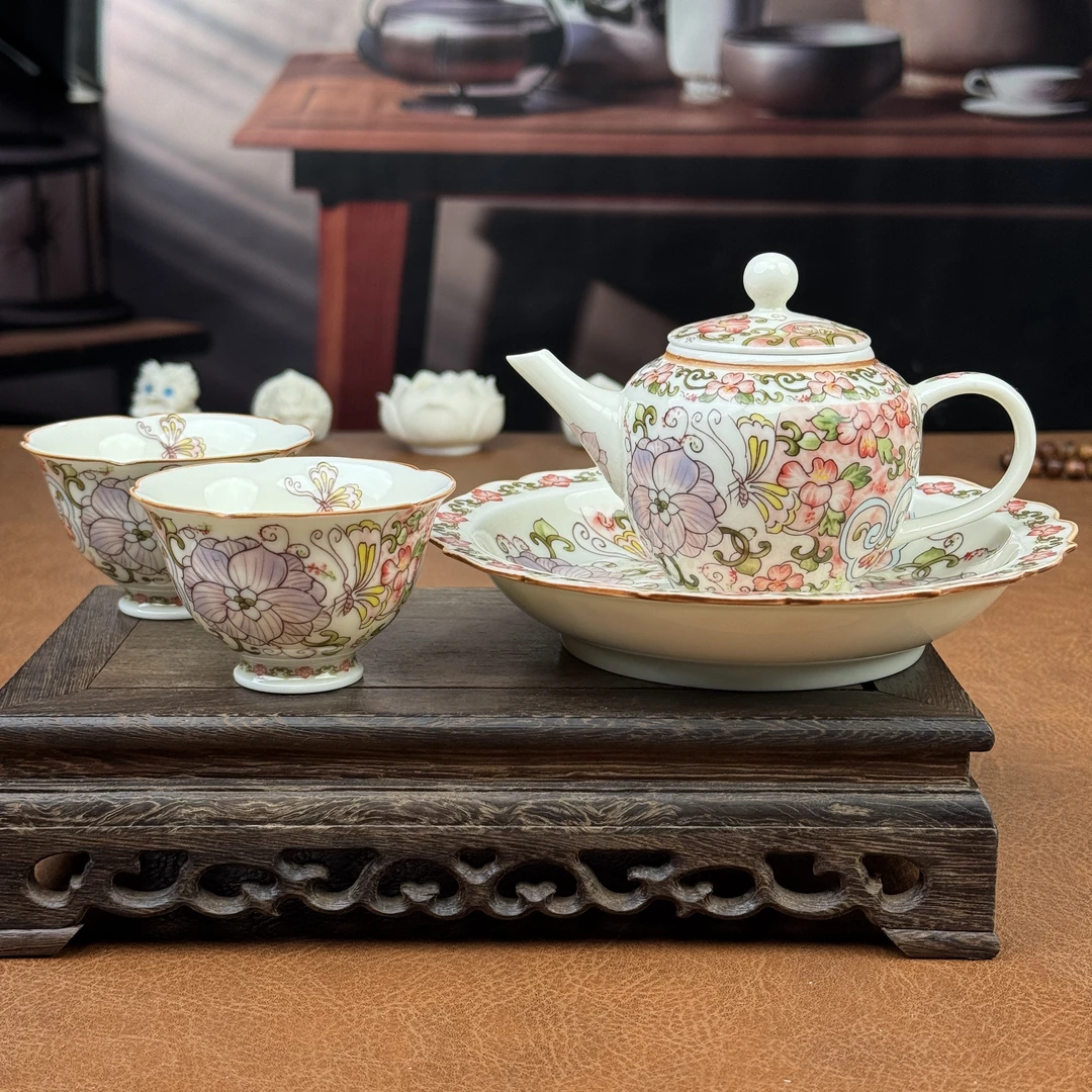 金缕花梦一壶两杯+金缕花梦壶承ZH177