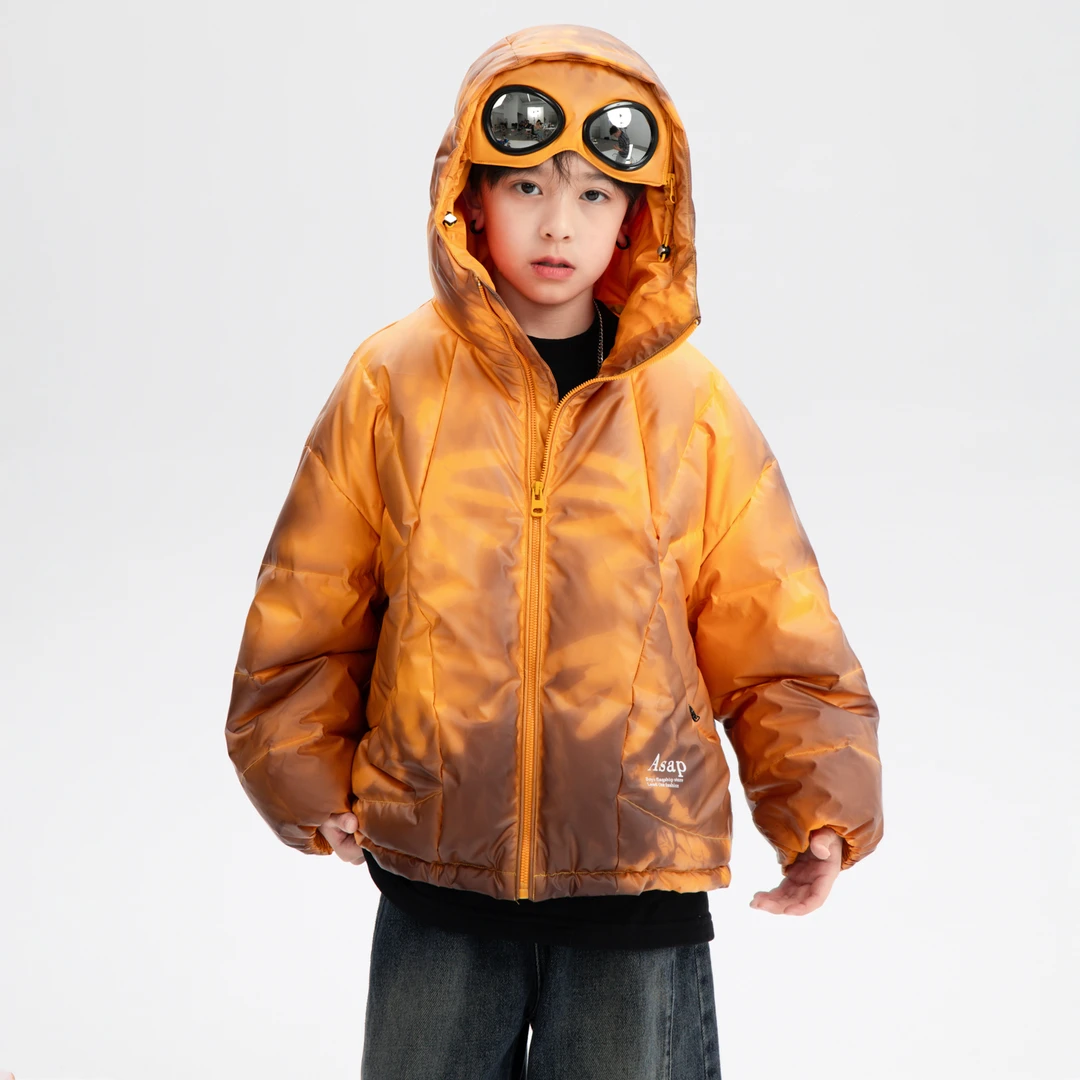 【温感变色】【90安心绒】男童冬季户外滑雪羽绒服2025款运动防寒外套