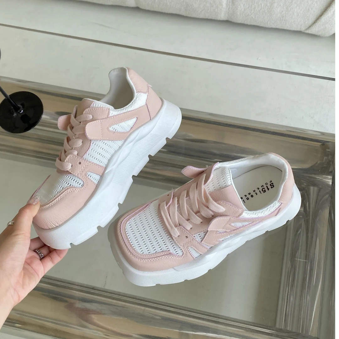 【3号】春夏季时尚新款大方头潮款街拍ins板鞋女小白鞋女 7705