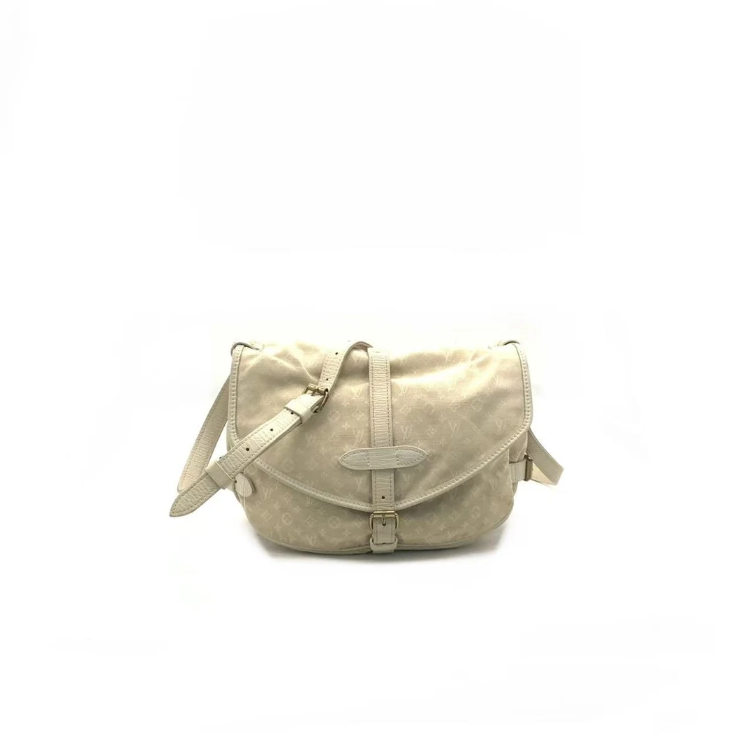 95新 LouisVuitton/路易威登 【安则专属】灰色丹宁双子星斜挎包