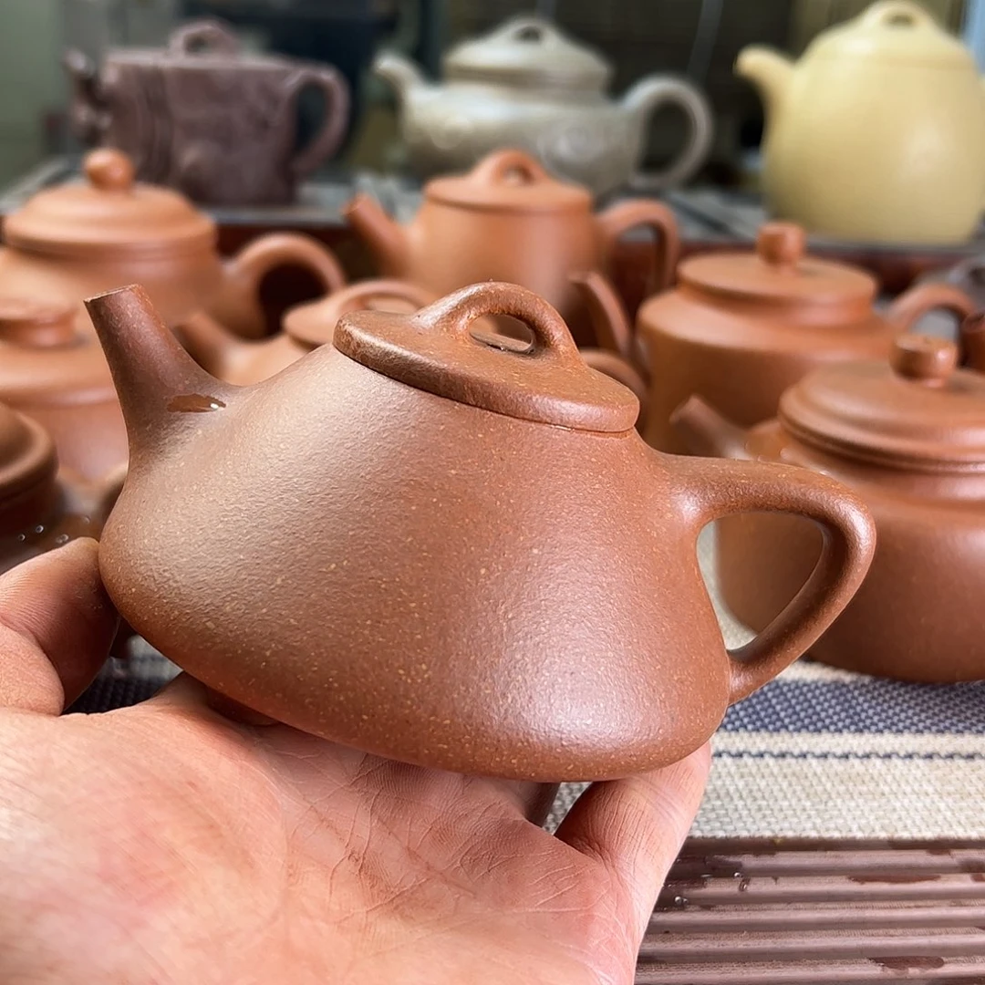 紫砂茶壶红降坡子冶