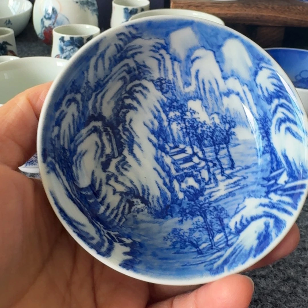 你***道现代景德镇陶瓷手绘茶具