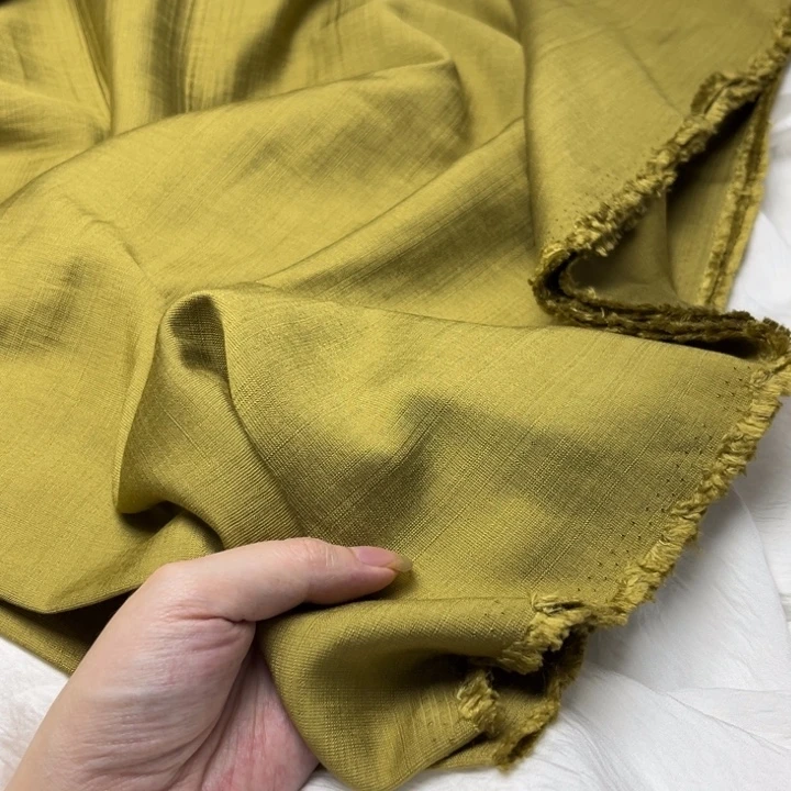 混纺棉黄绿色2.5米。