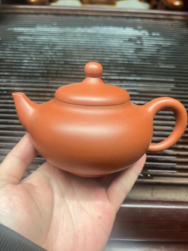 顶珠壶，红皮龙泥，290cc