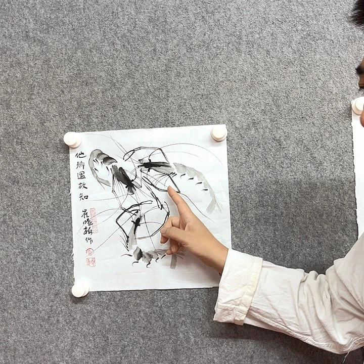书法他乡绘画作品