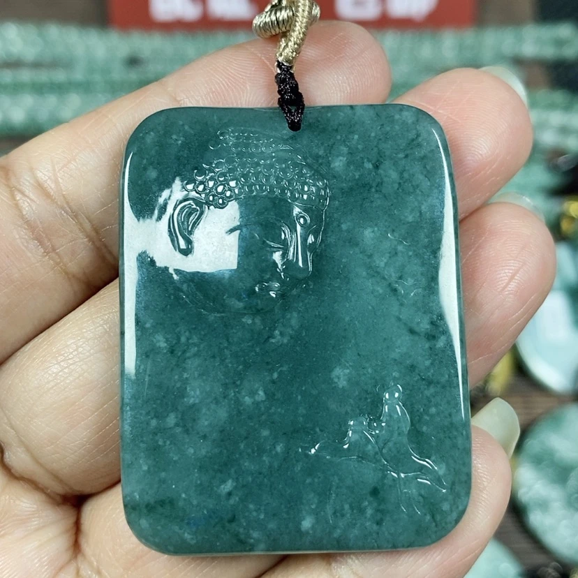 【闪购商品】翡翠颈饰未镶嵌玉吊坠翡翠玉佛观天下