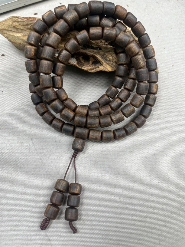 沉香奇楠沉香紫奇沉水桶珠多圈卡8-45克多样性发一条