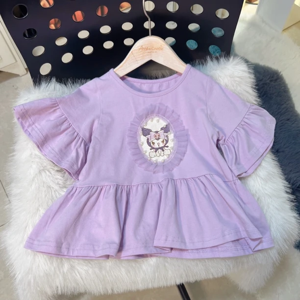 2025春夏新款女童短袖T洋气萌萌酷洛米女宝短袖显白T恤