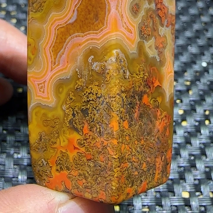 蓝***豚玛瑙/玉髓未镶嵌吊坠