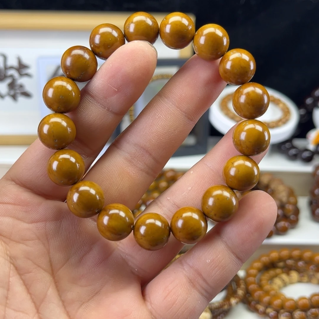 h***~手串紫金鼠紫金鼠黄皮光珠手串