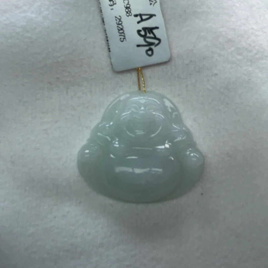 翡翠未镶嵌颈饰佛公