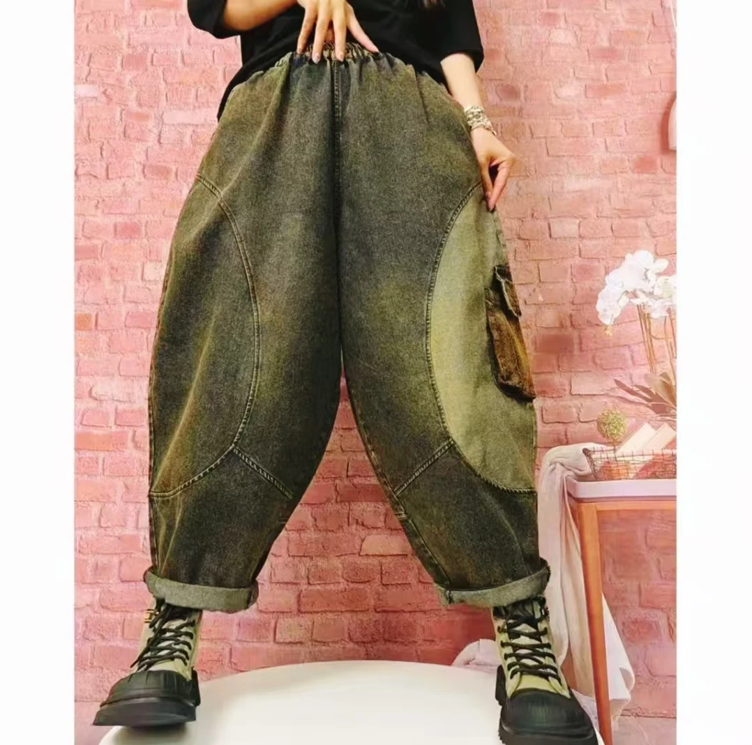 郡主家188正品春秋款休闲百搭宽松显瘦个性老牛仔裤