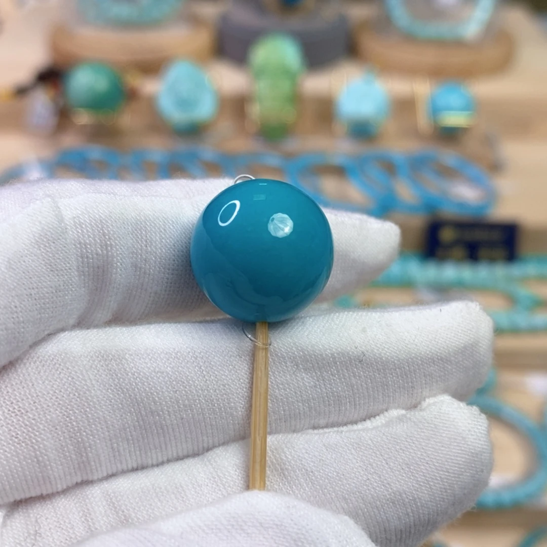 绿松石未镶嵌珠宝奇石16.5mm