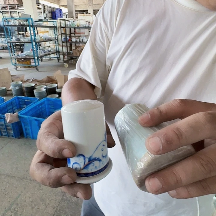 景德镇高温陶瓷牙签筒花边随机1个