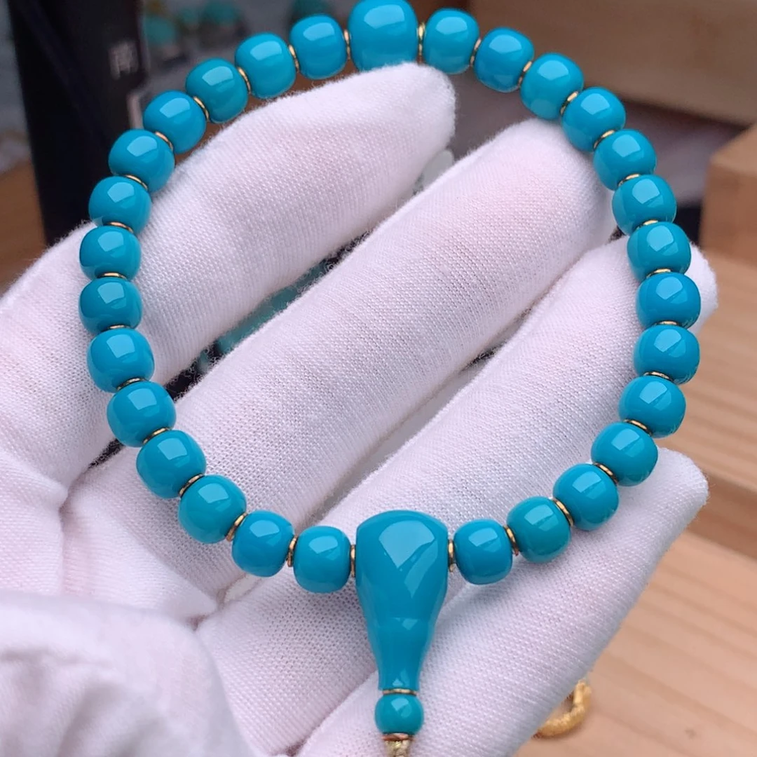 18K金镶嵌绿松石珠宝奇石