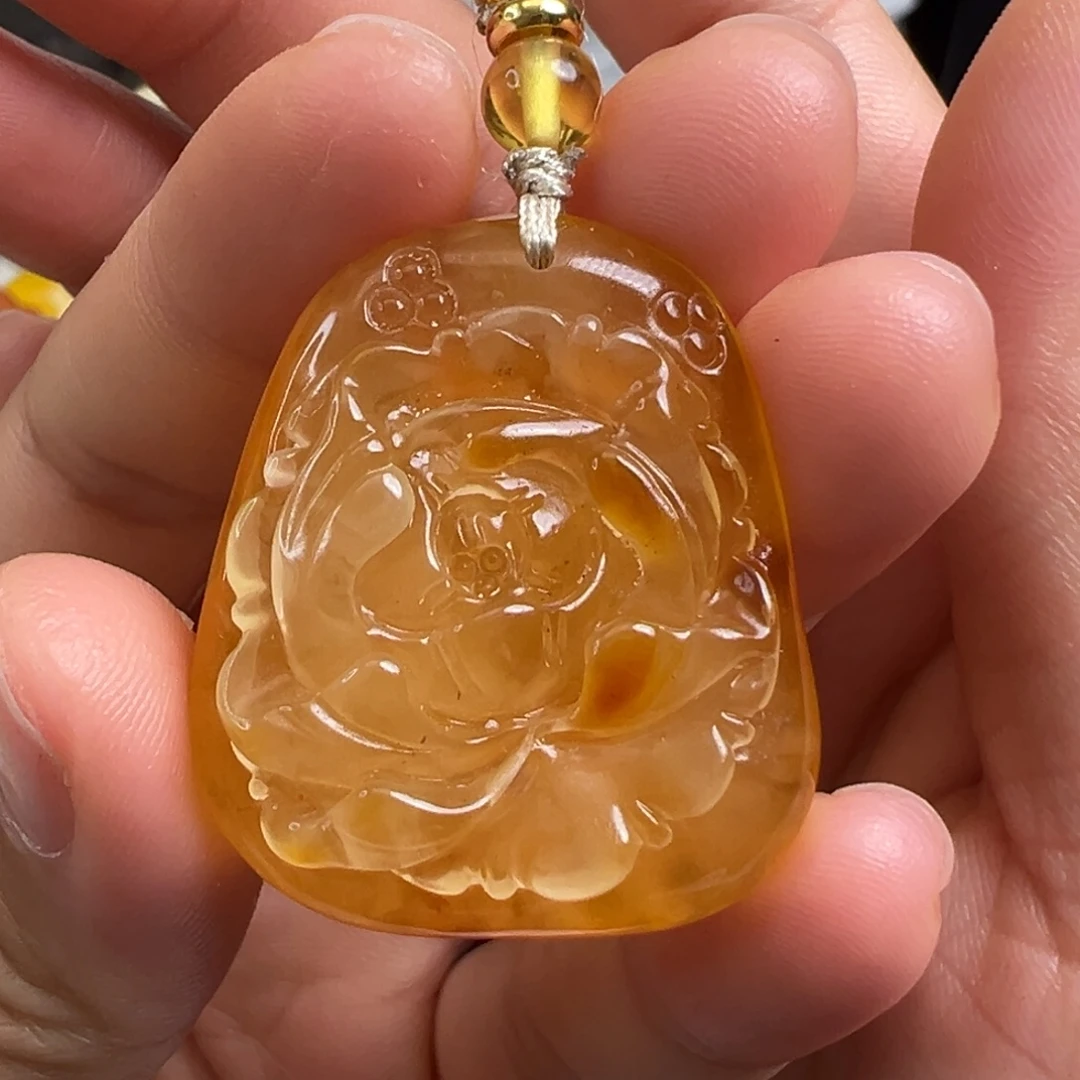 蜜蜡未镶嵌裸石微瑕