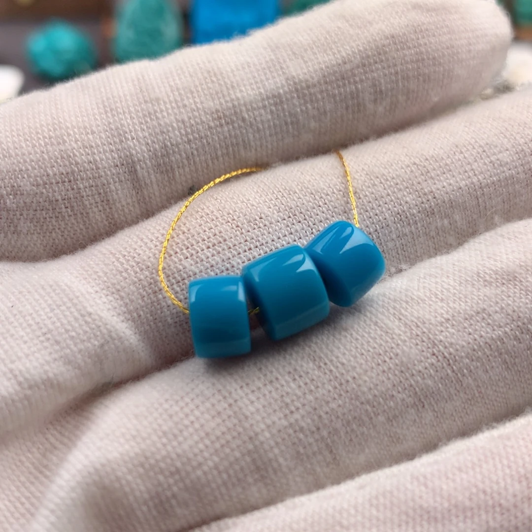 绿松石未镶嵌绿松石7mm