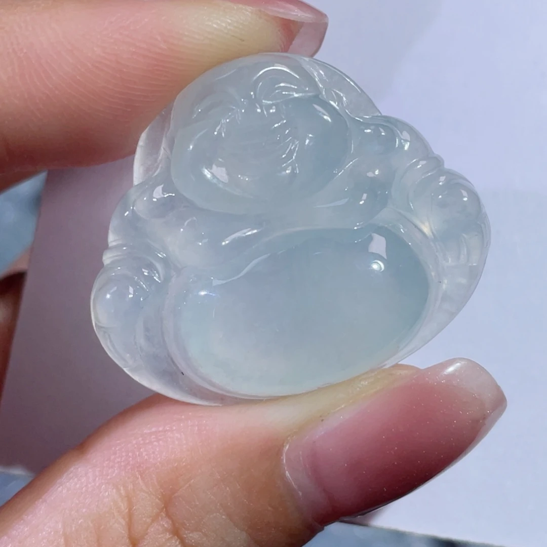 翡翠未镶嵌颈饰佛公