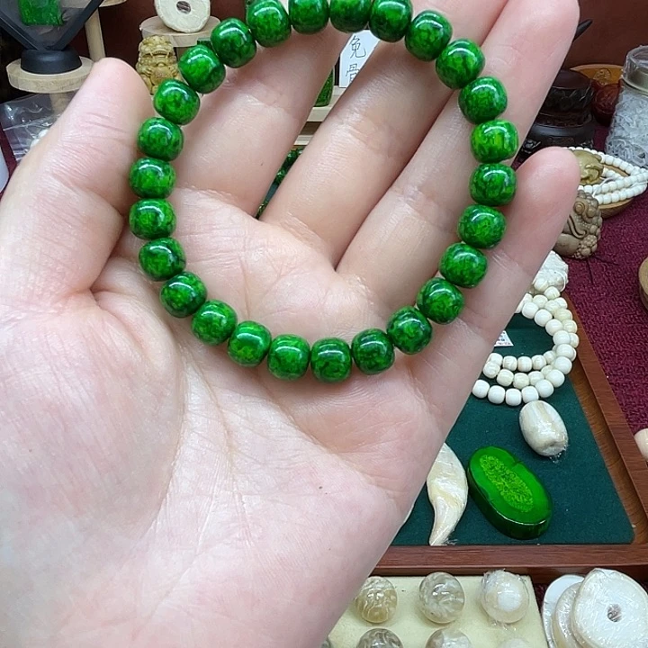 石英石铁合金8×7手串满一条
