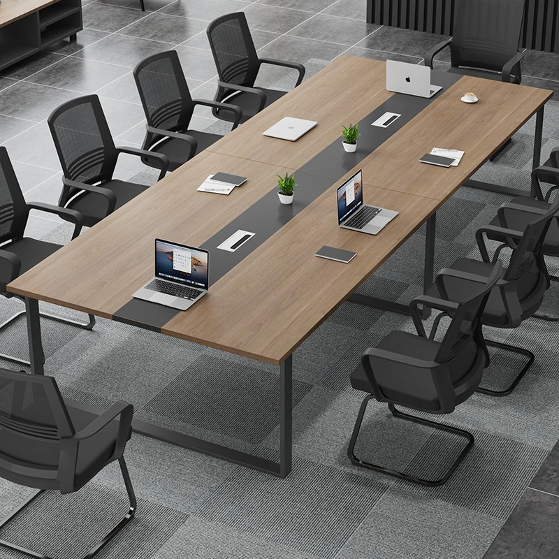 会议桌简约现代办公桌椅组合洽谈桌职员培训桌长桌简易办公工作台