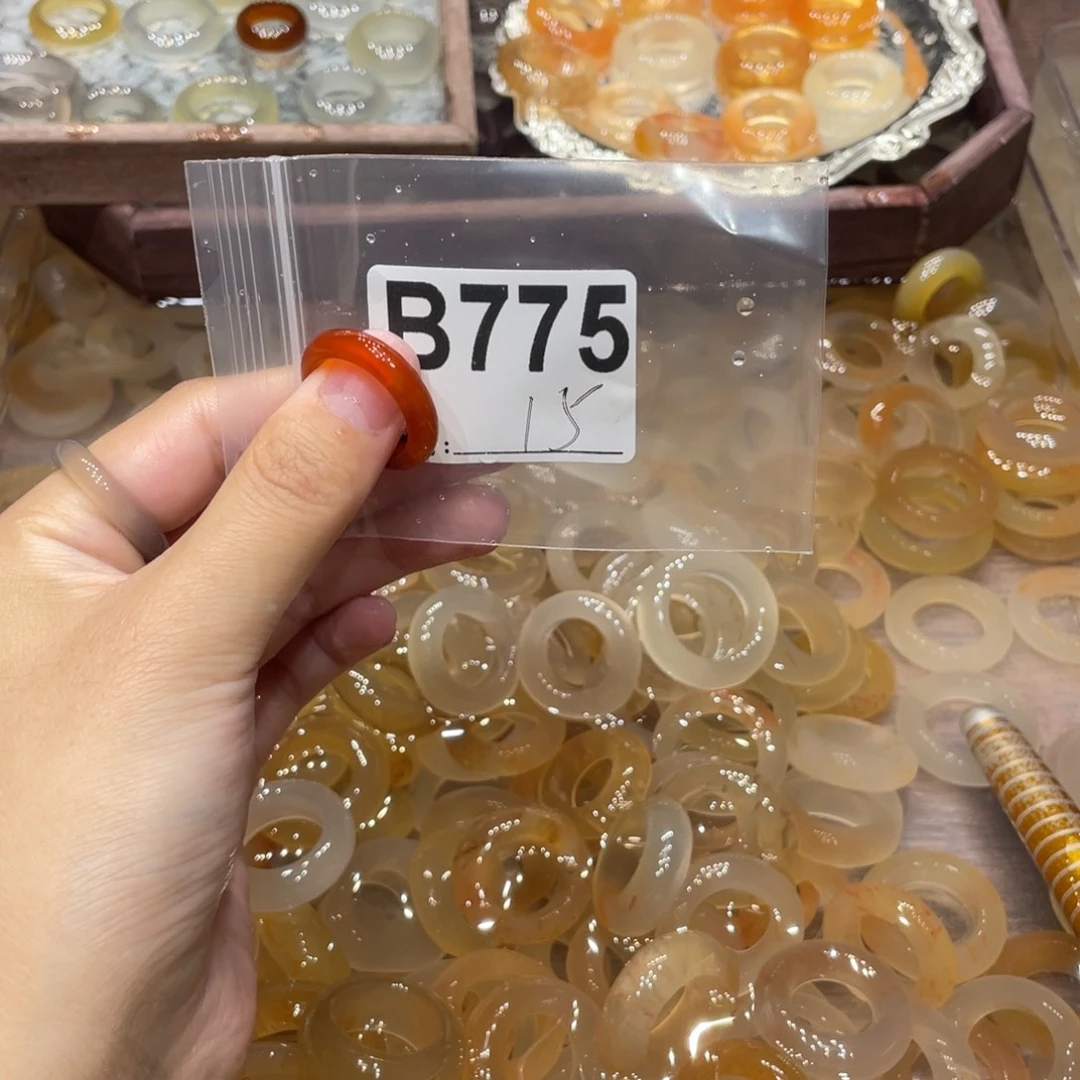 玛瑙/玉髓未镶嵌戒指775